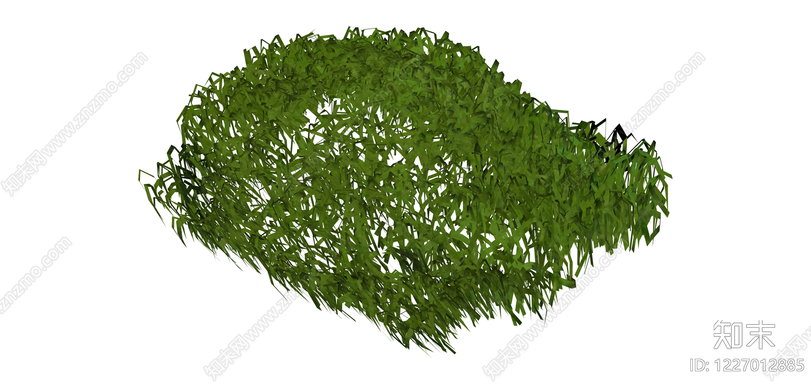 绿色草地灌木丛SU模型下载【ID:1227012885】