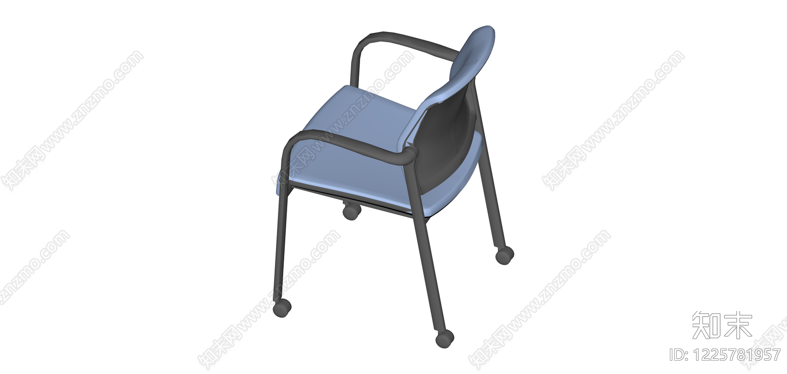 带轮办公椅SU模型下载【ID:1225781957】