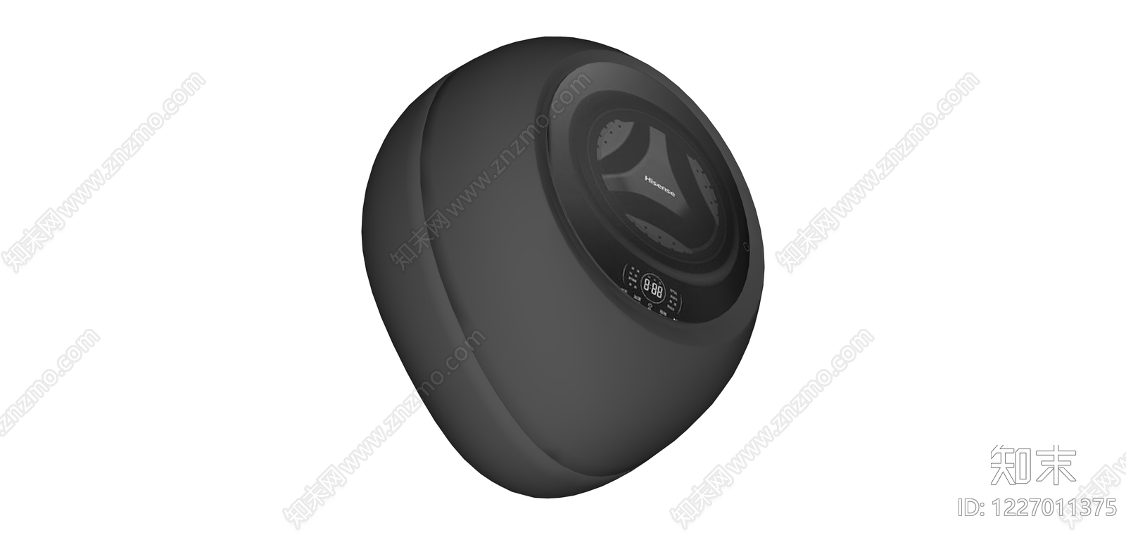 黑色壁挂式迷你洗衣机SU模型下载【ID:1227011375】