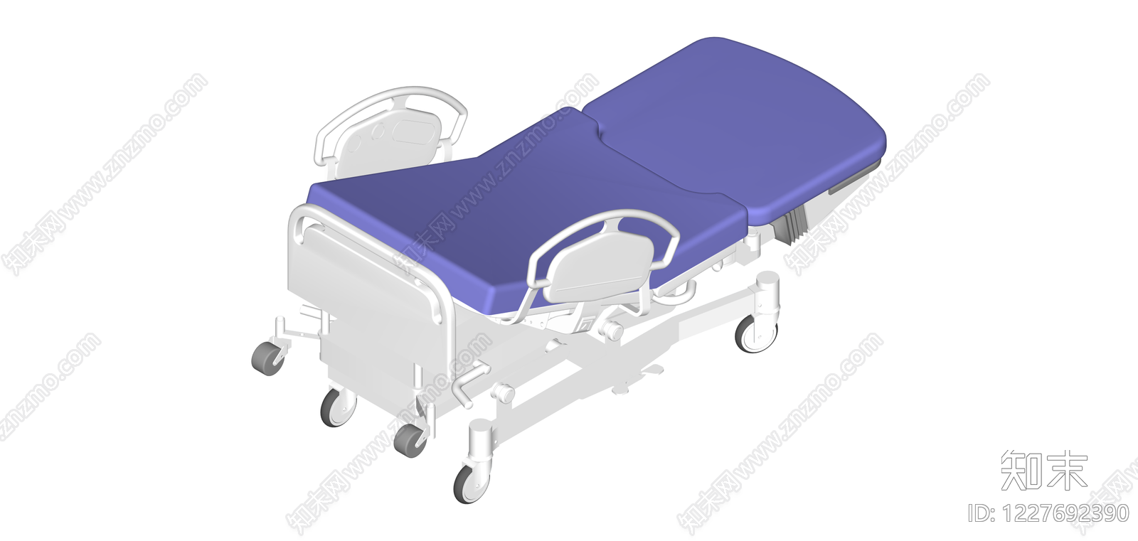 医用担架床组件SU模型下载【ID:1227692390】