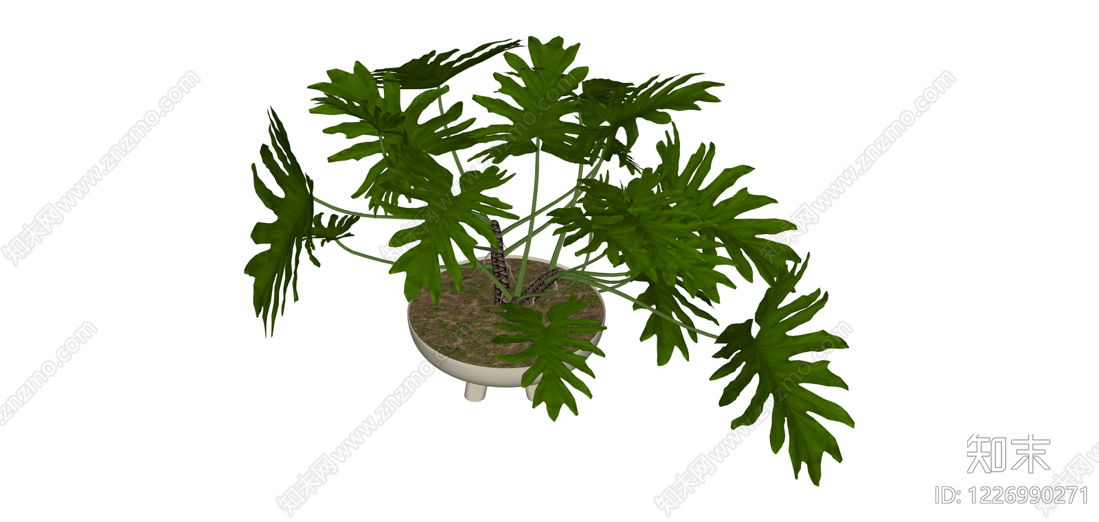 盆栽绿植SU模型下载【ID:1226990271】