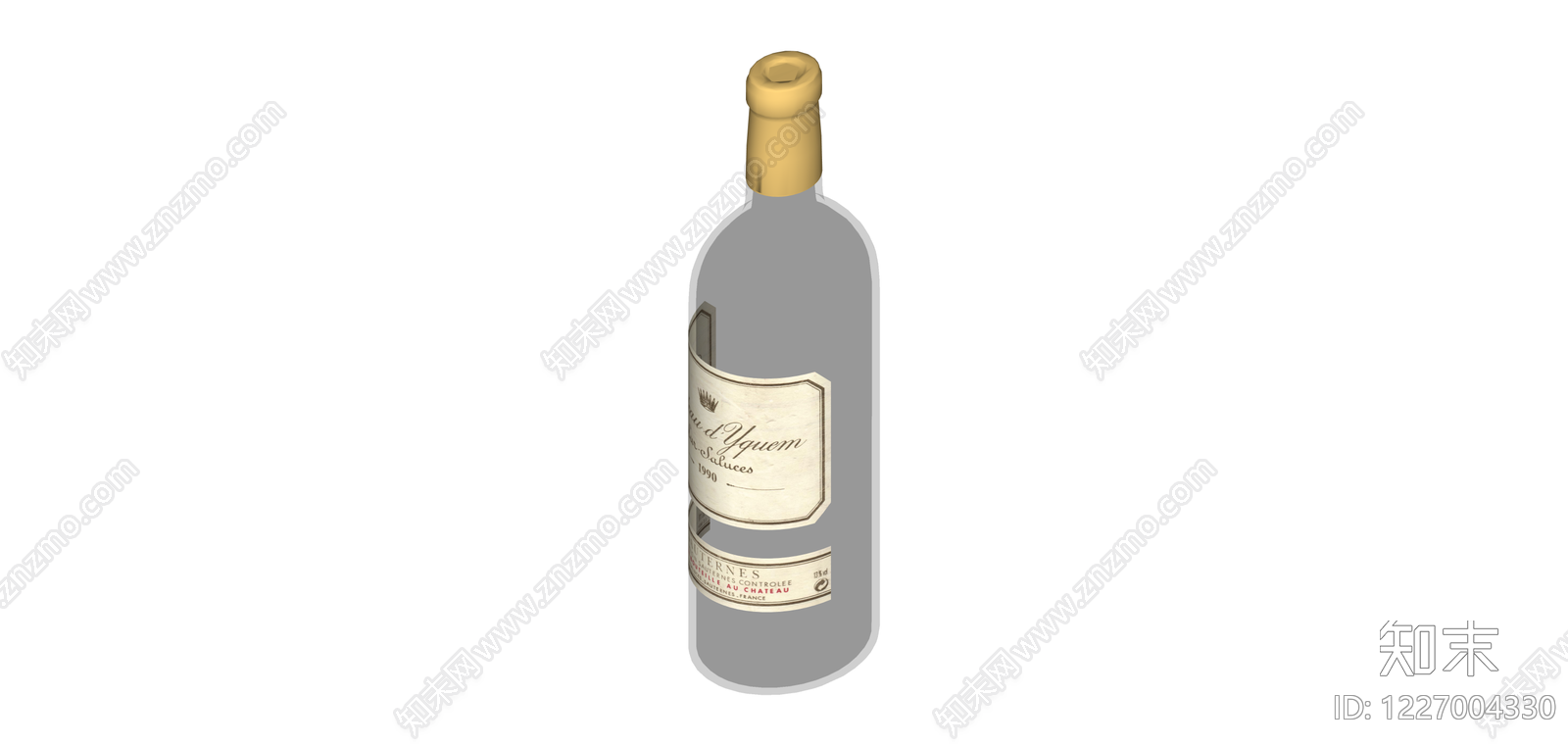 1990年份红酒瓶SU模型下载【ID:1227004330】