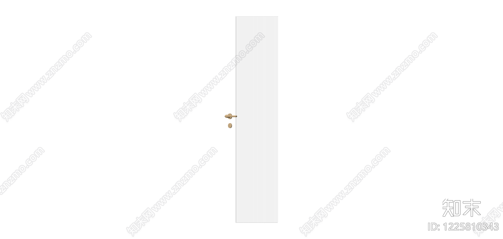 白色平板门组件SU模型下载【ID:1225810343】