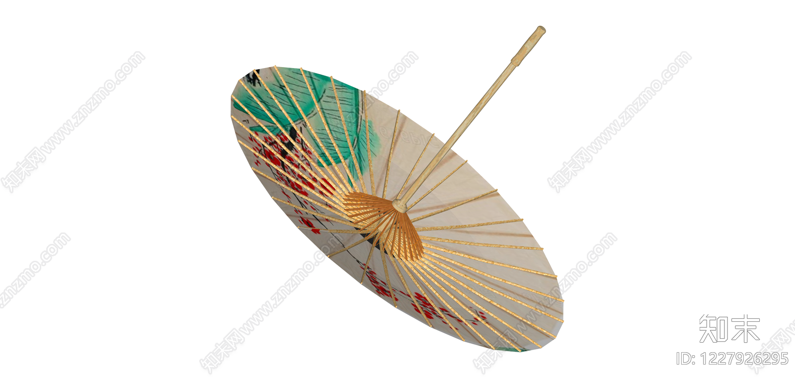 传统油纸伞SU模型下载【ID:1227926295】