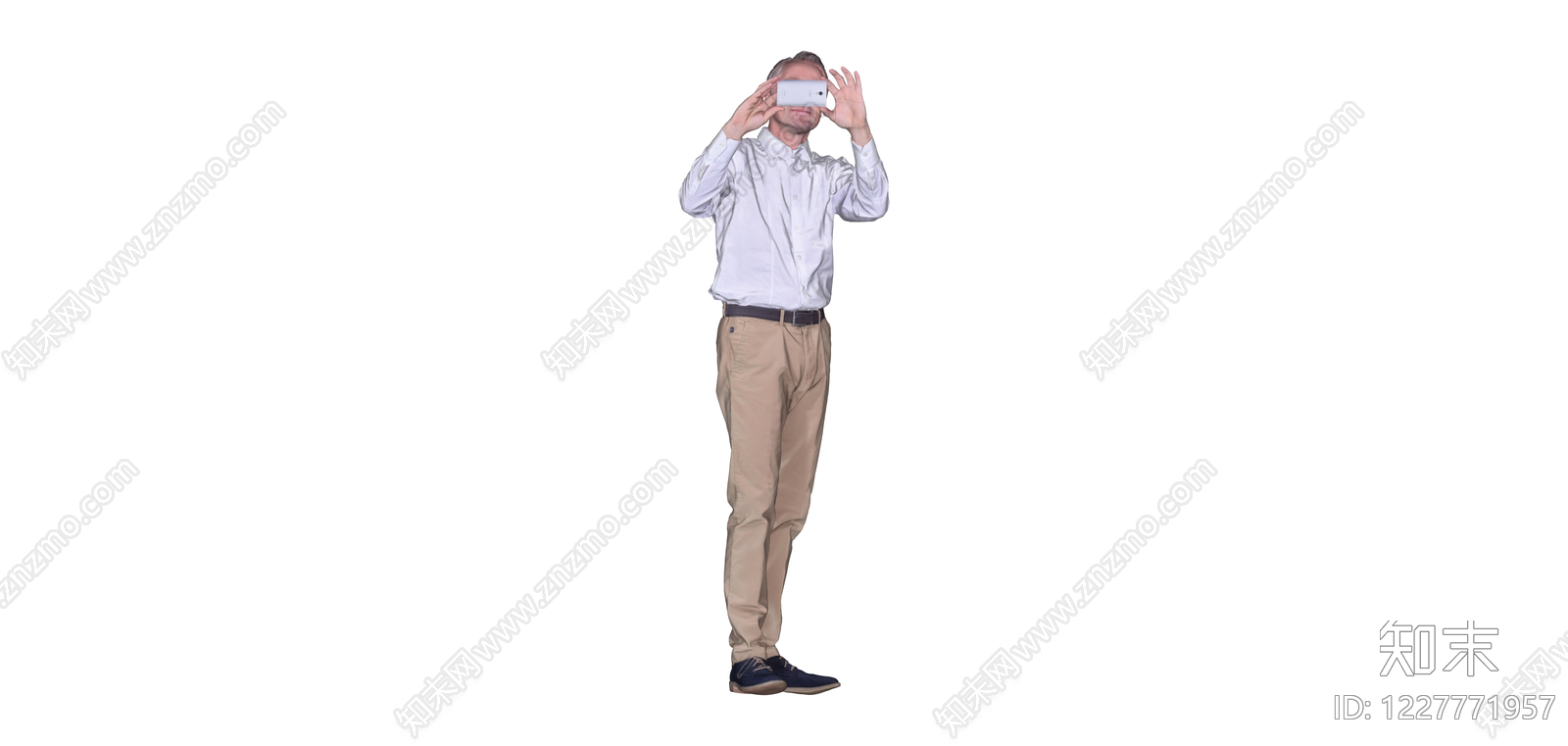拍摄照片男性模型SU模型下载【ID:1227771957】