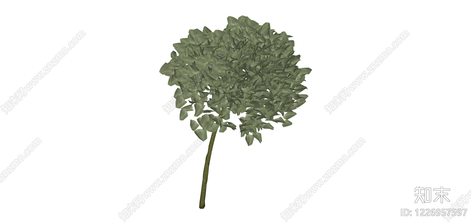 带茎独立植物模型SU模型下载【ID:1226957597】