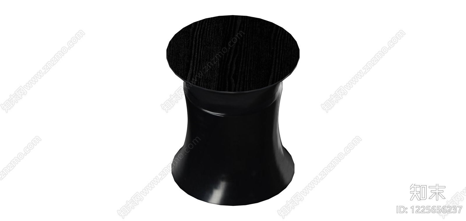 黑色现代风格边几SU模型下载【ID:1225656237】