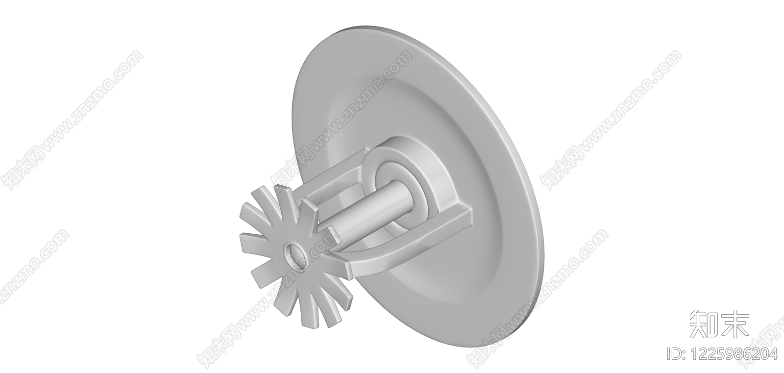 白色装饰性射灯SU模型下载【ID:1225986204】