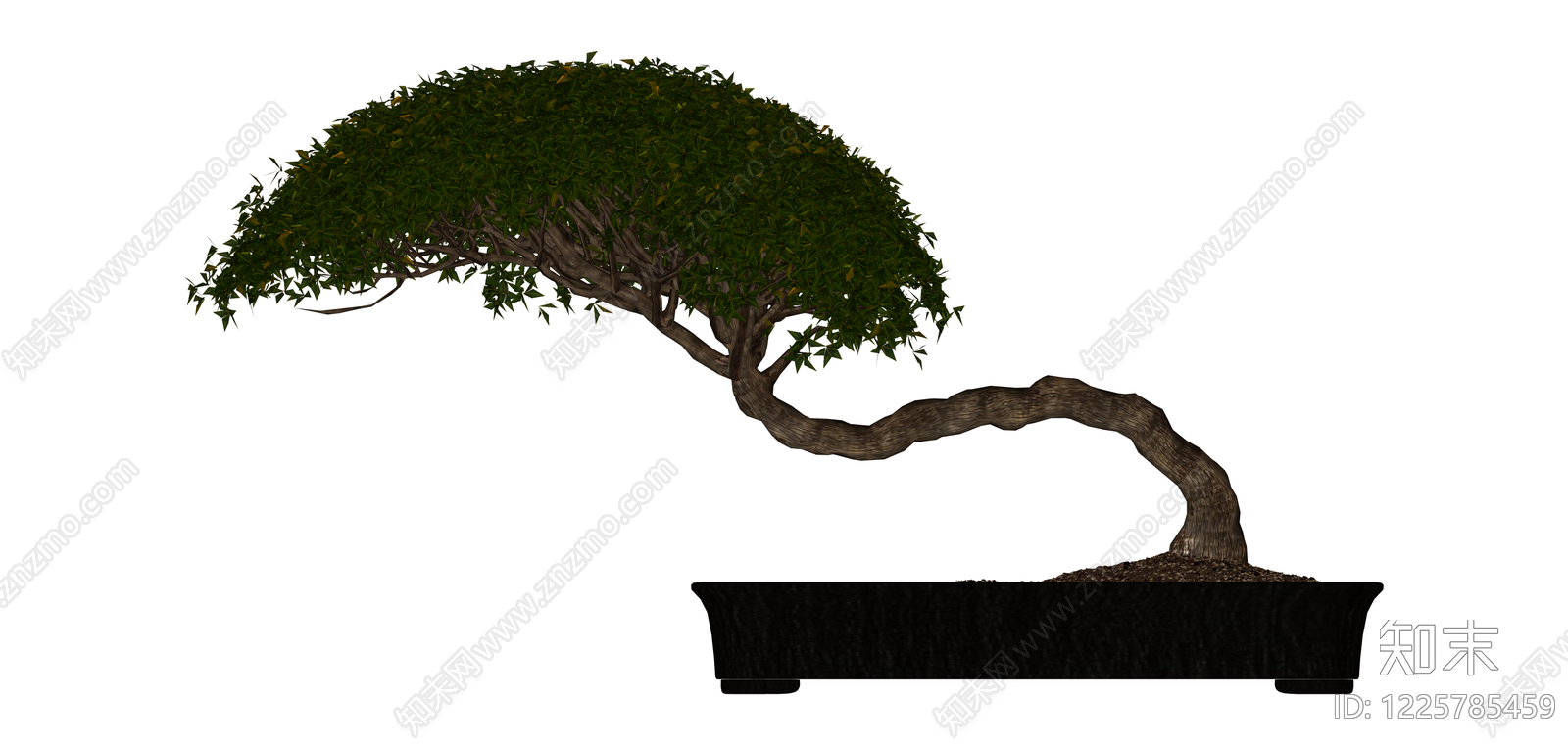 造型盆景盆栽SU模型下载【ID:1225785459】