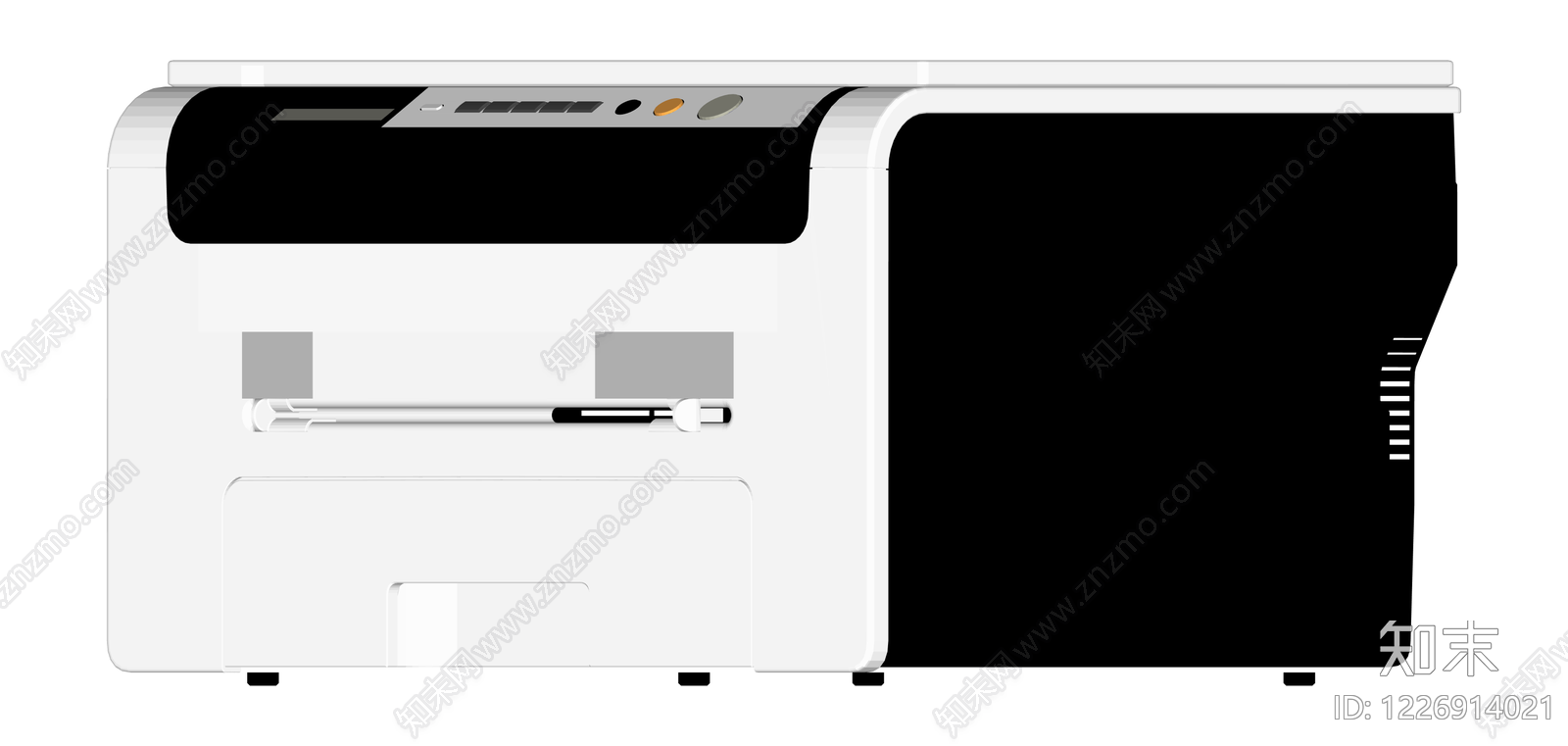 白色激光打印机模型SU模型下载【ID:1226914021】