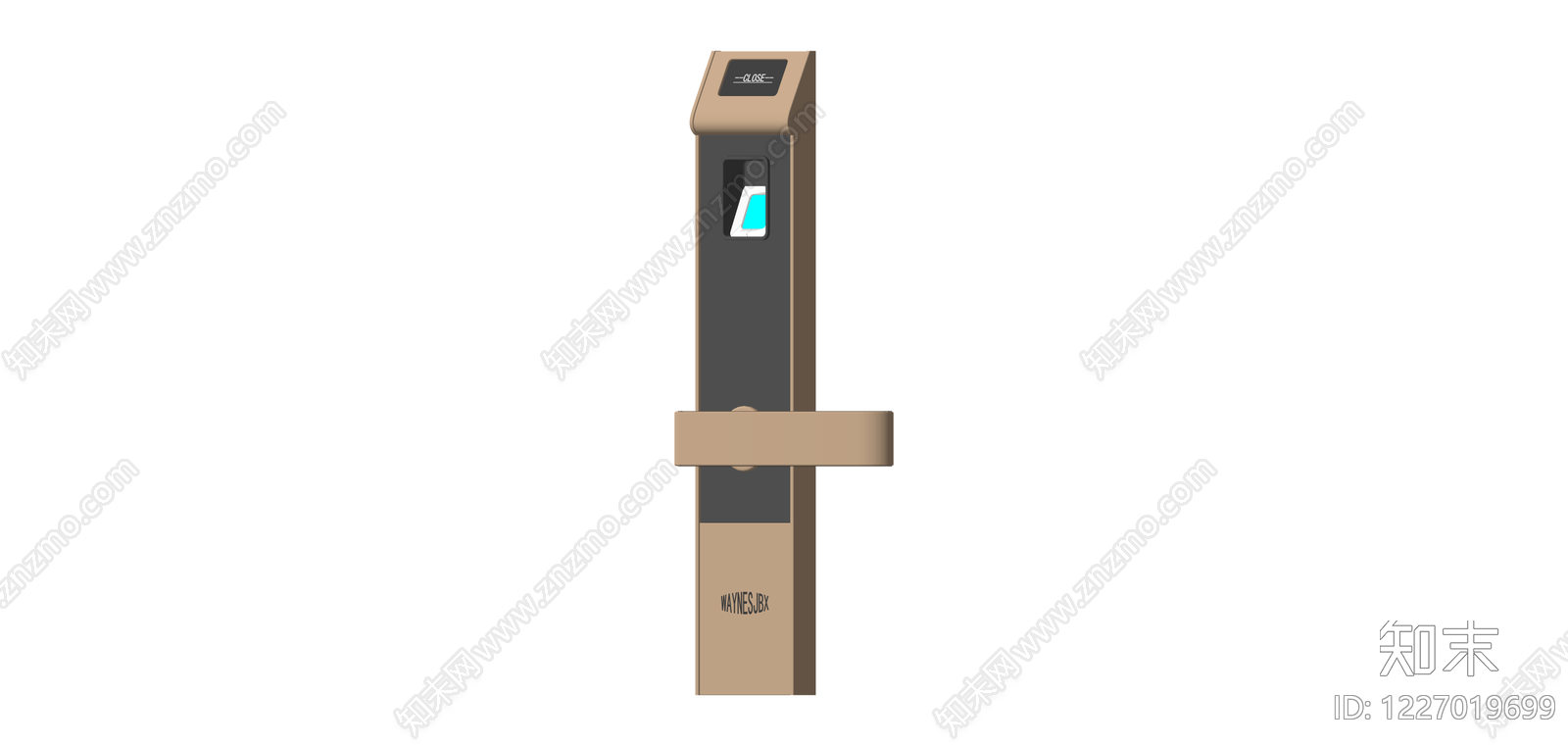 智能指纹门锁组件SU模型下载【ID:1227019699】