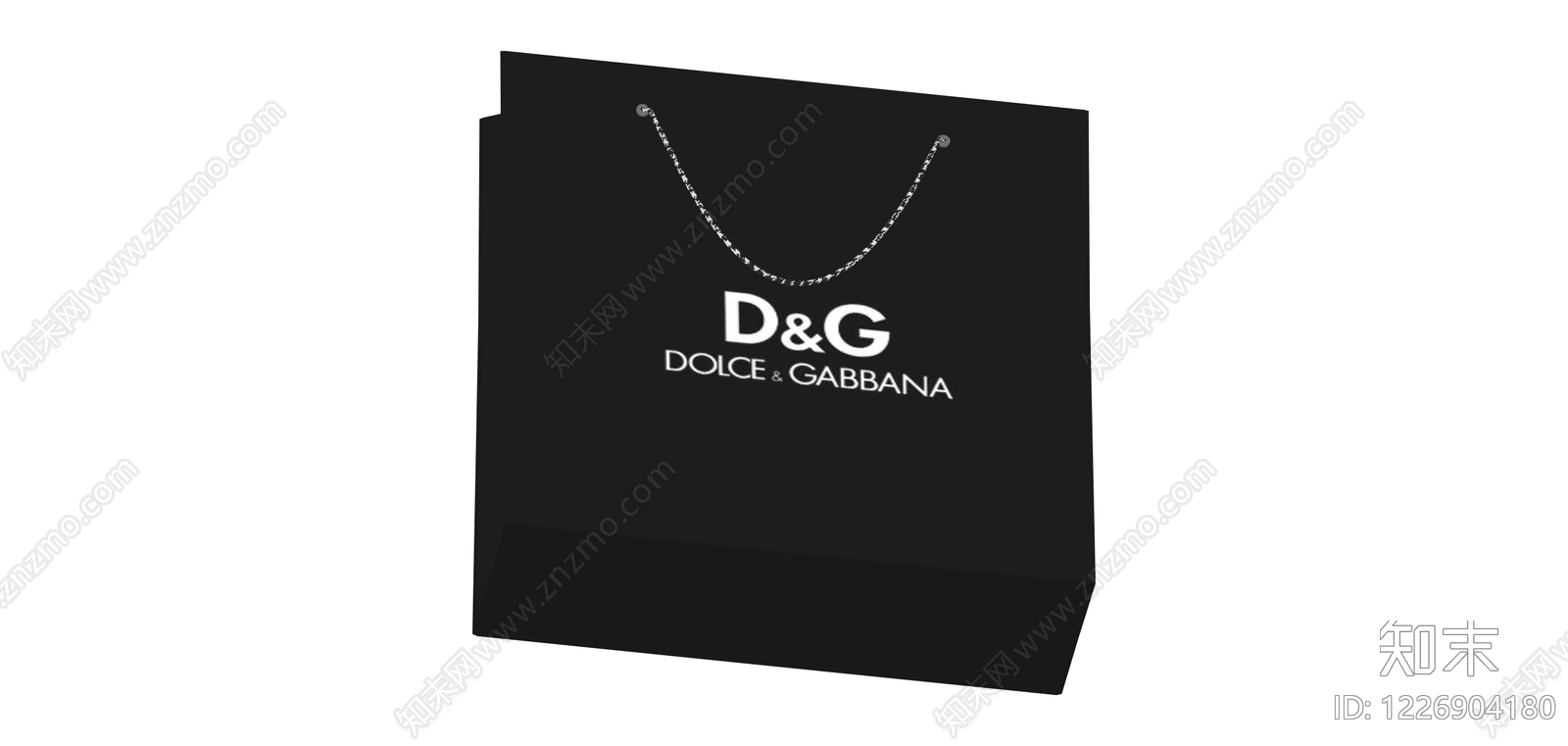 D&G品牌购物纸袋SU模型下载【ID:1226904180】