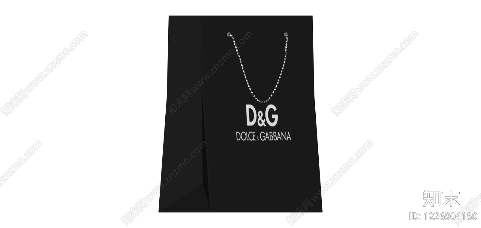 D&G品牌购物纸袋SU模型下载【ID:1226904180】