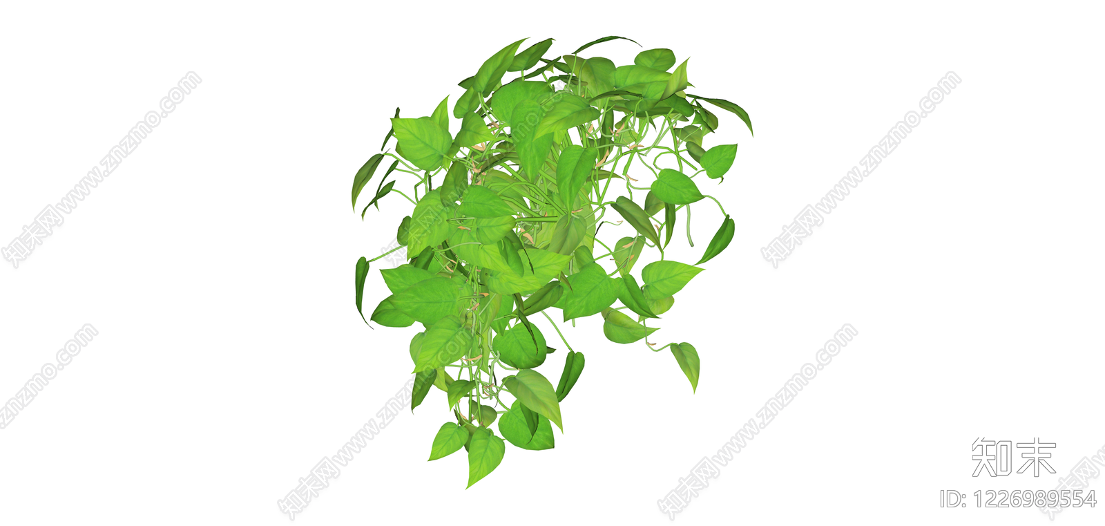 垂吊绿植盆栽模型SU模型下载【ID:1226989554】