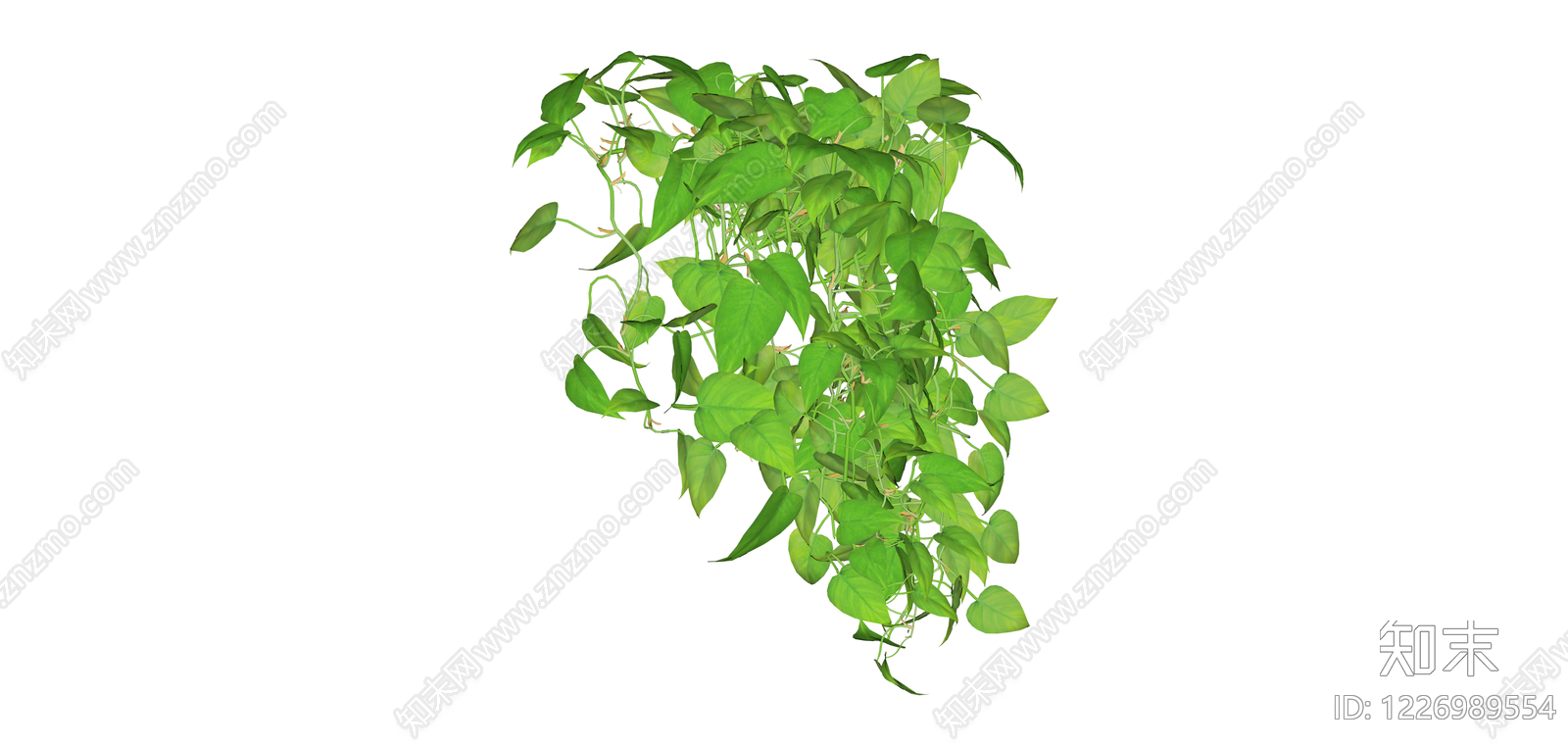 垂吊绿植盆栽模型SU模型下载【ID:1226989554】