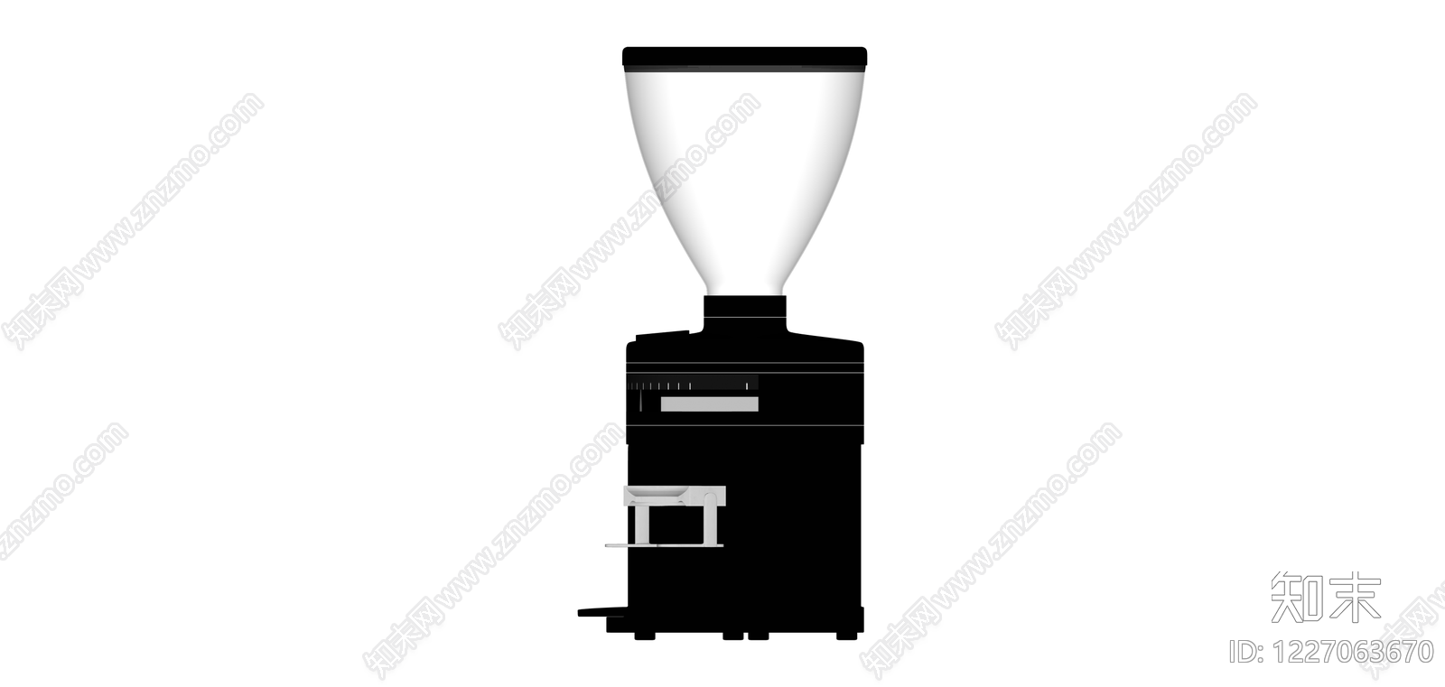 商用电动咖啡研磨机SU模型下载【ID:1227063670】