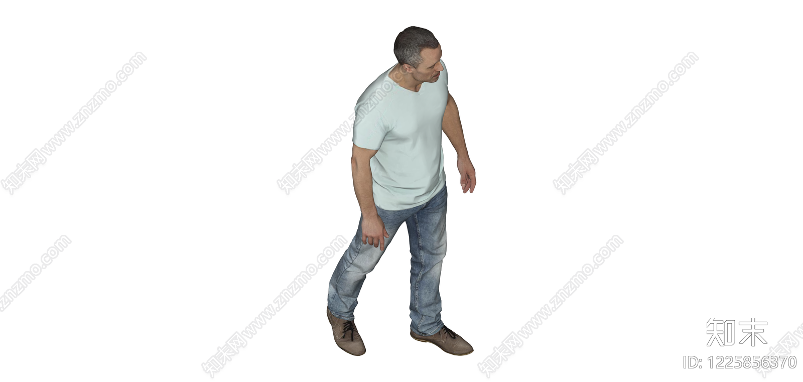 站立男性3D模型SU模型下载【ID:1225856370】