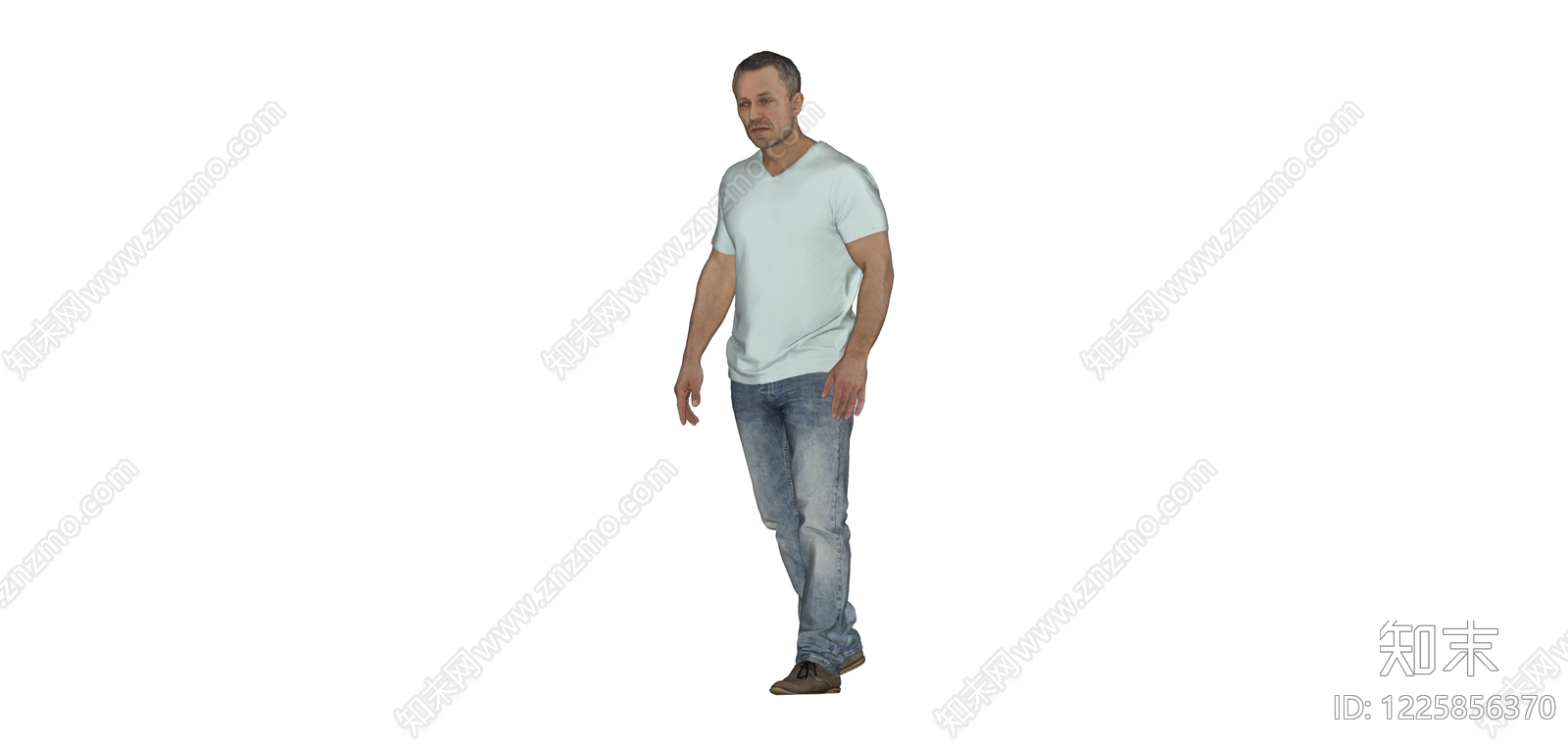 站立男性3D模型SU模型下载【ID:1225856370】