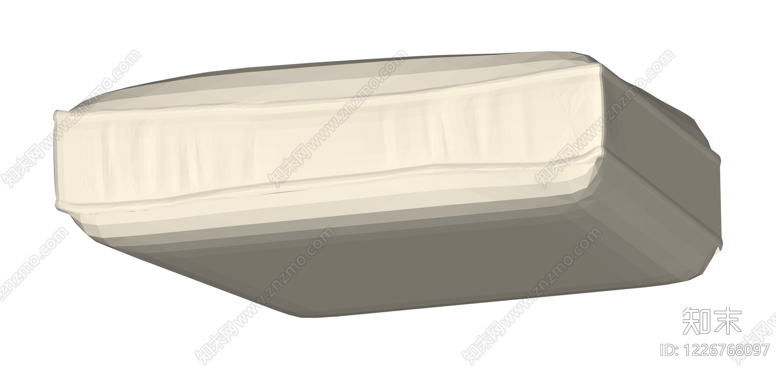 白色方形软包坐垫SU模型下载【ID:1226768097】