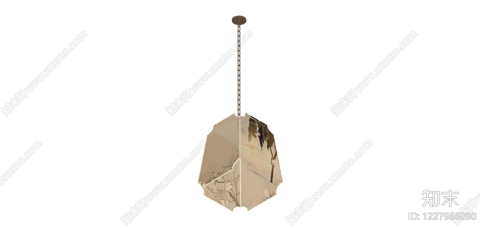 金色折线吊灯SU模型下载【ID:1227966090】