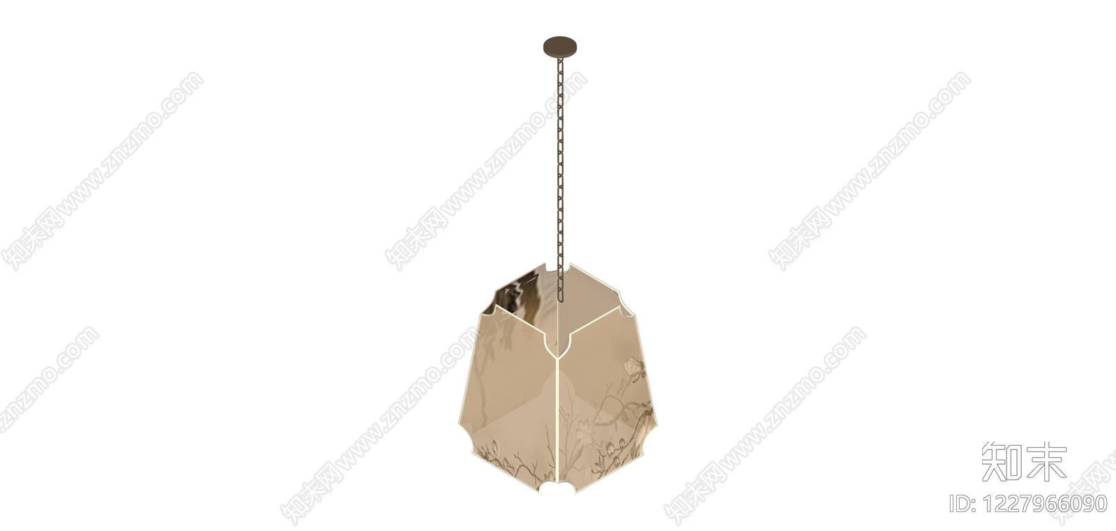 金色折线吊灯SU模型下载【ID:1227966090】