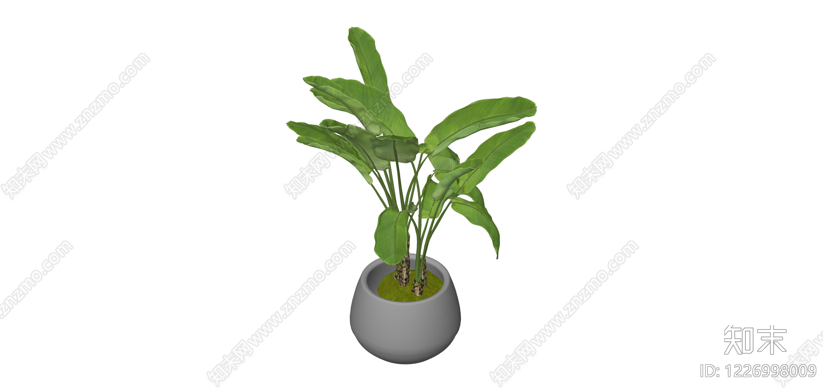 盆栽绿植SU模型下载【ID:1226998009】