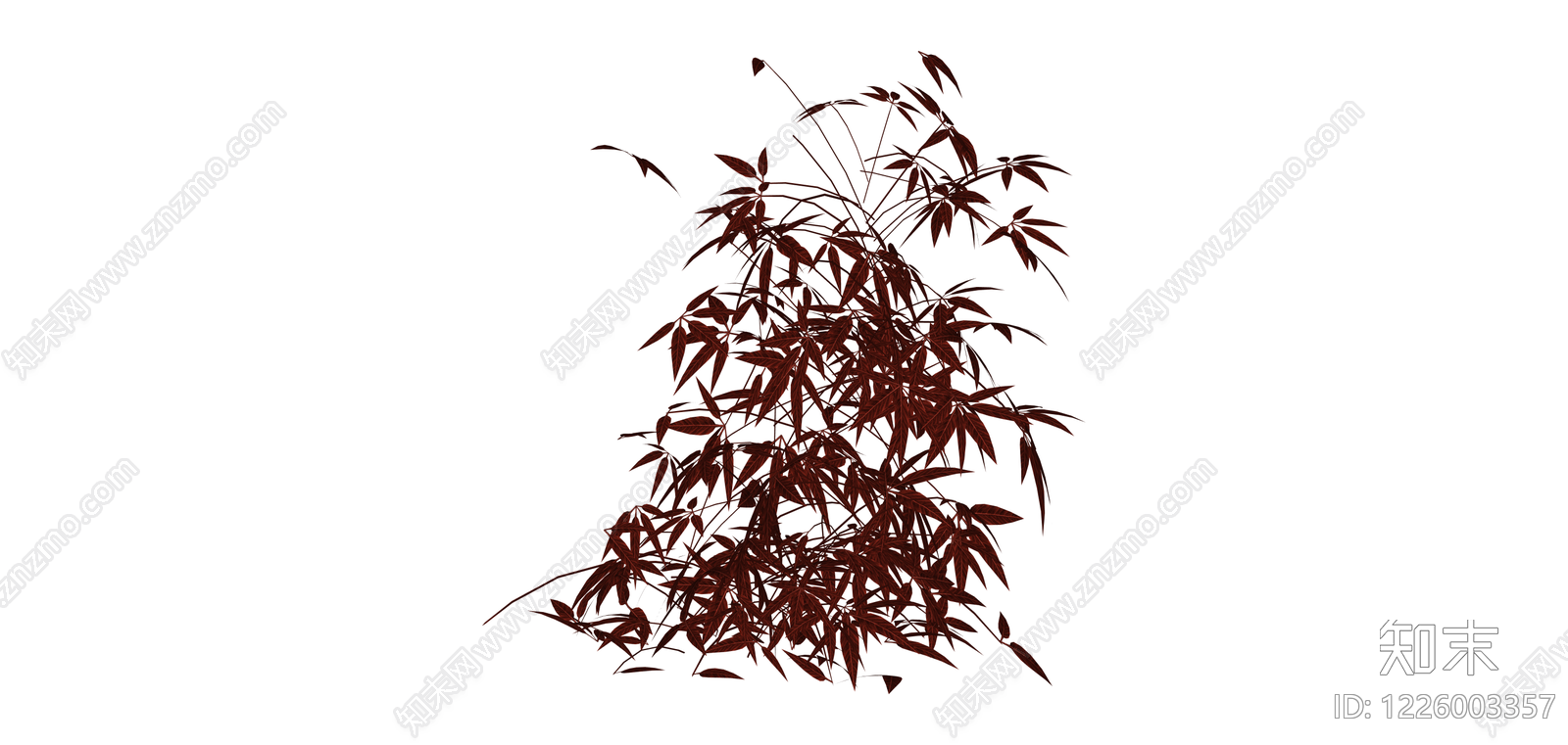 红叶植物灌木SU模型下载【ID:1226003357】