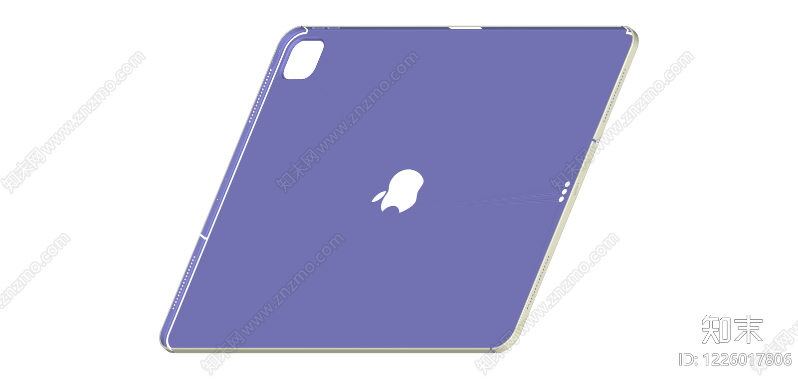 紫色iPad保护壳SU模型下载【ID:1226017806】