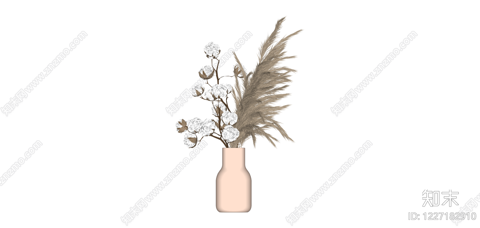 花瓶插花装饰组合SU模型下载【ID:1227182910】