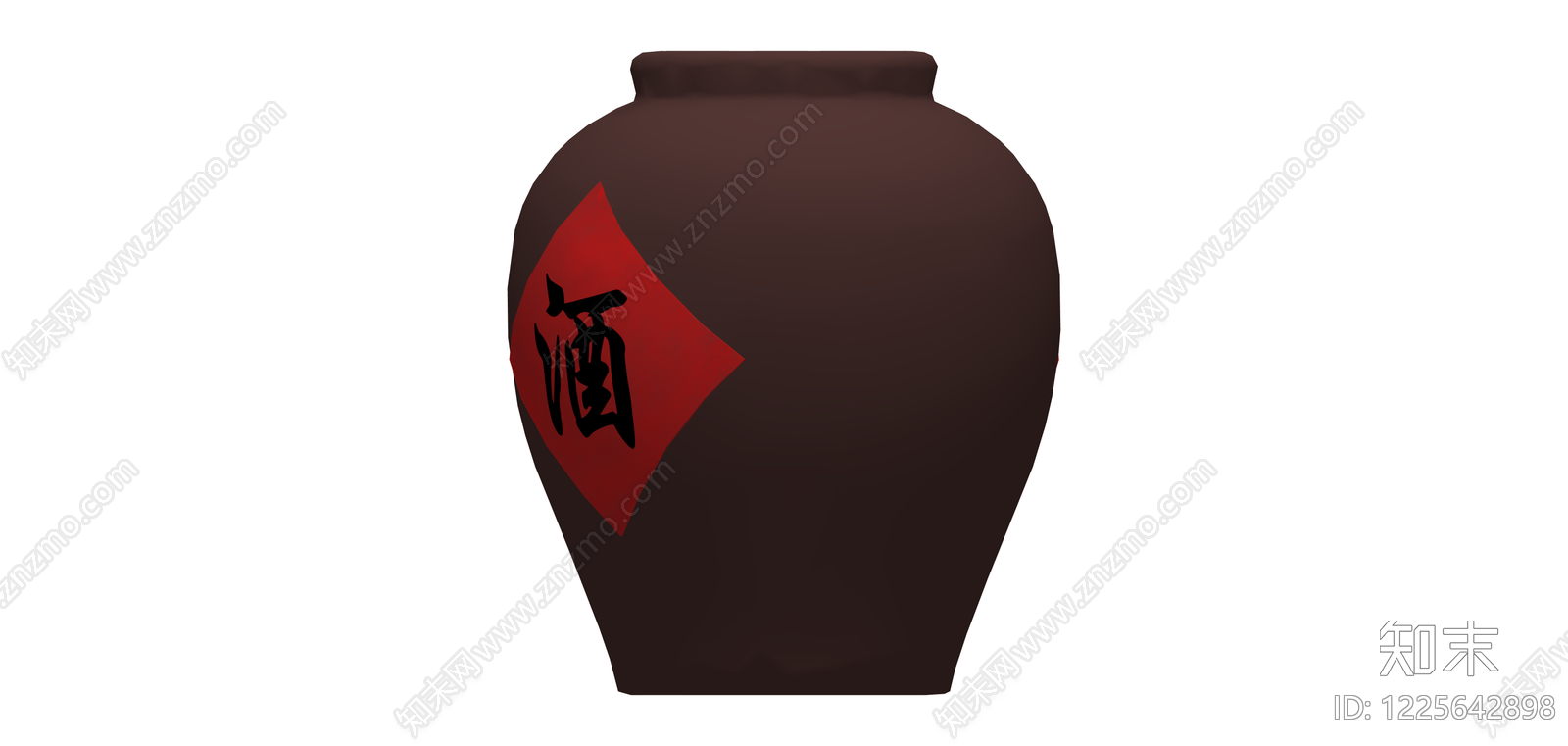 中式酒坛SU模型下载【ID:1225642898】