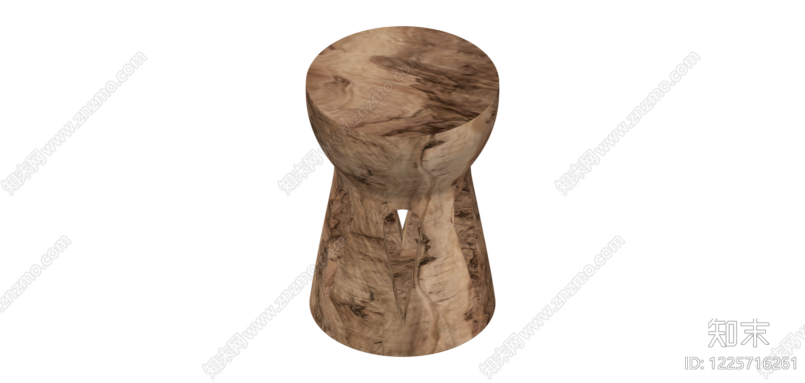 木质镂空边几SU模型下载【ID:1225716261】