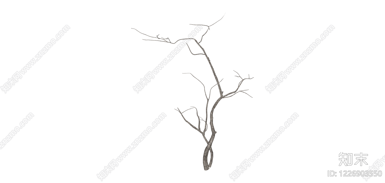 枯树造型植物SU模型下载【ID:1226903550】