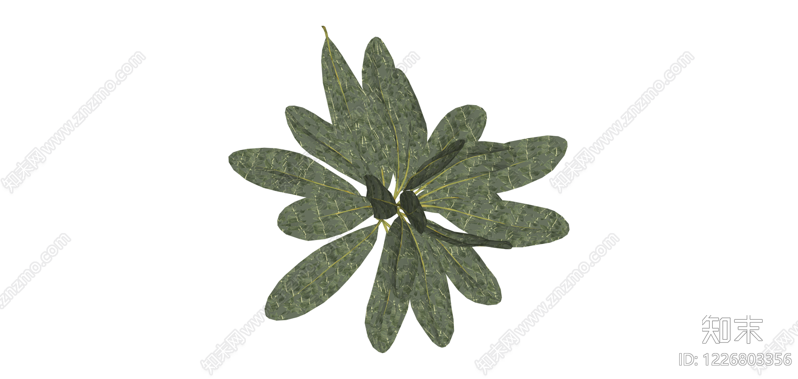 绿叶植物模型SU模型下载【ID:1226803356】