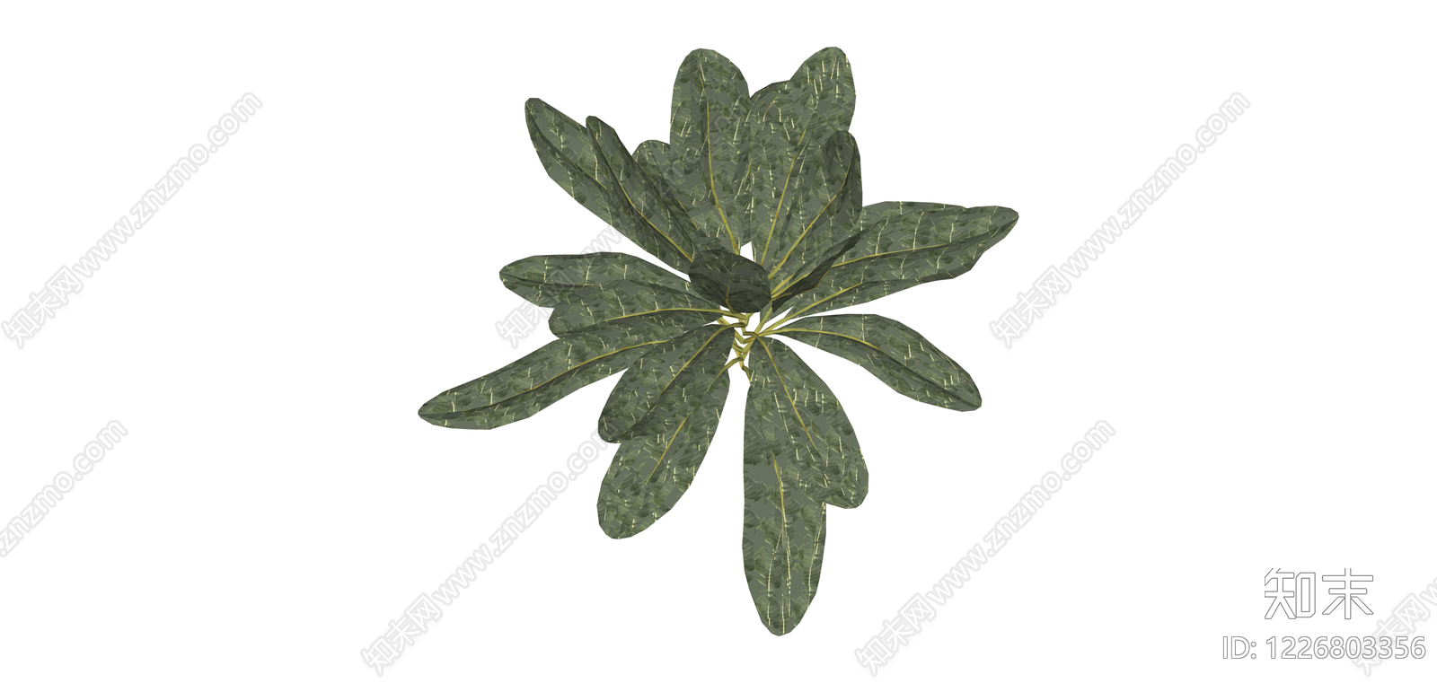 绿叶植物模型SU模型下载【ID:1226803356】