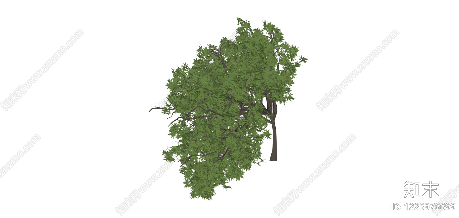 完整绿色景观树木SU模型下载【ID:1225976699】