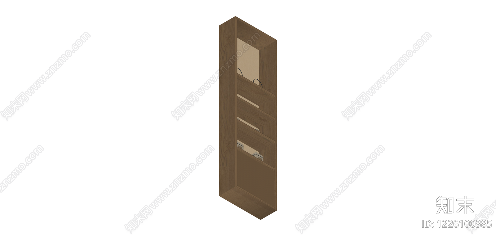 木质展示架SU模型下载【ID:1226100385】