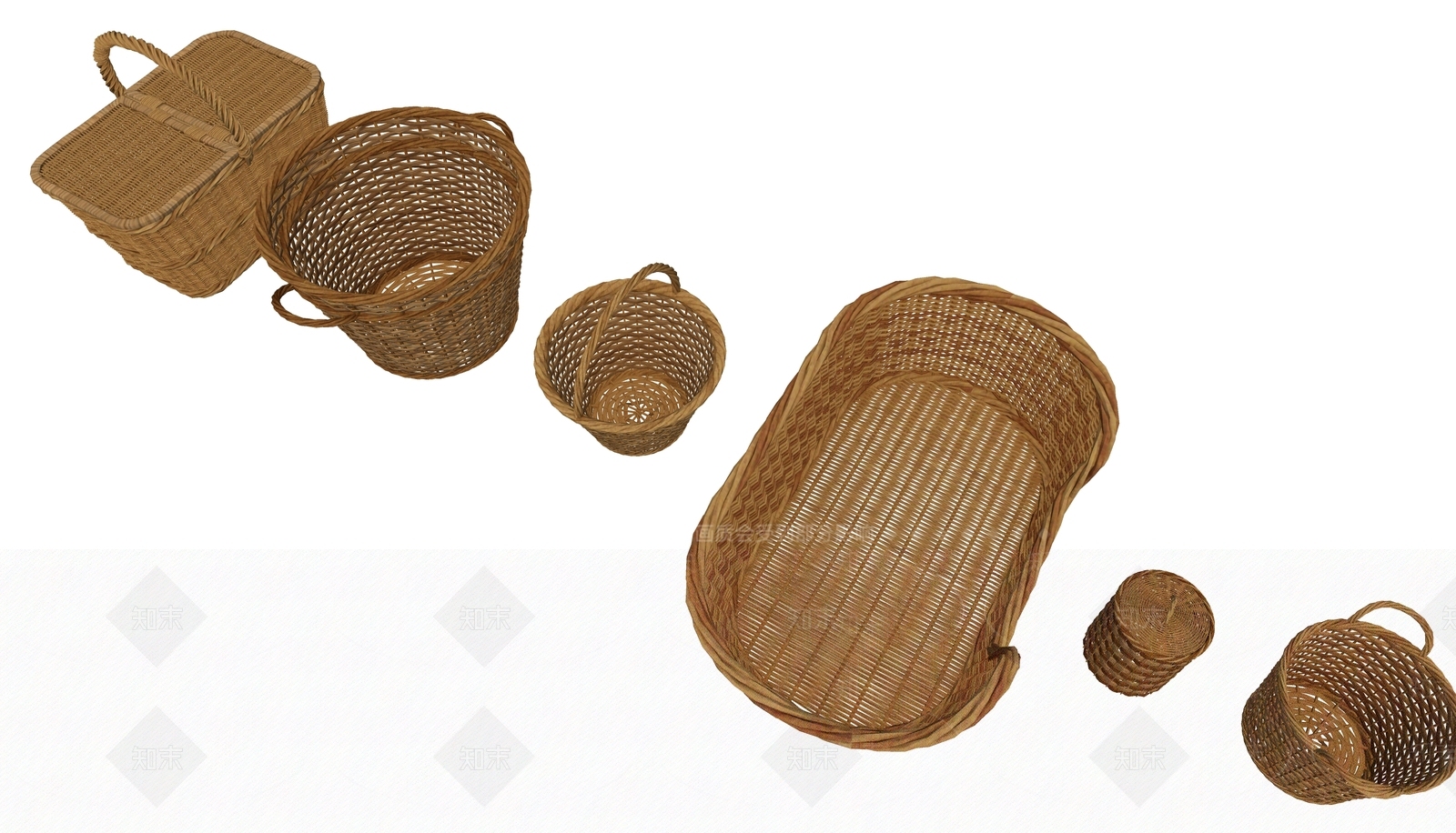 竹篮SU模型下载【ID:933264787】