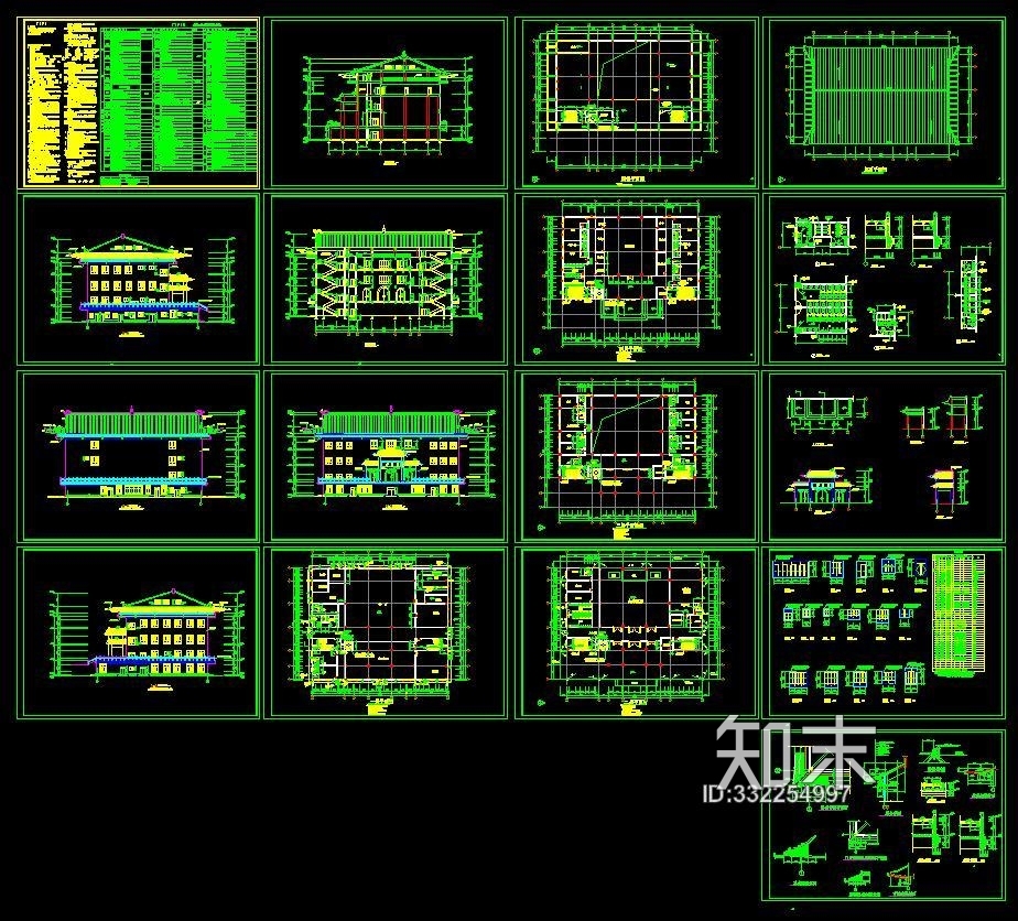 静音寺建筑施工图施工图下载【ID:332254997】