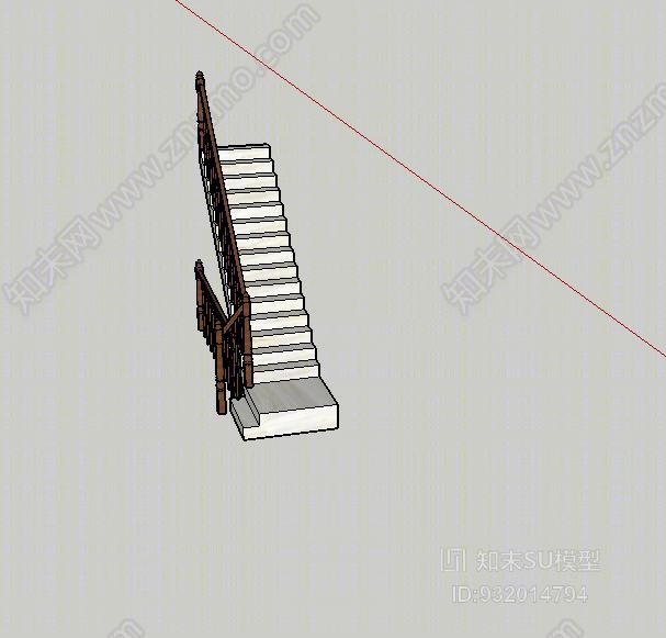 楼梯SU模型下载【ID:932014794】