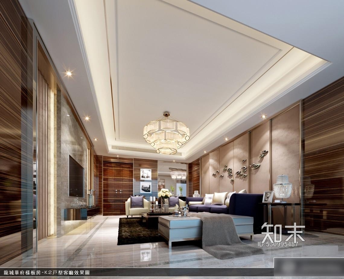 [欧式风格]--广州设计所－深圳龙城府K2户型样板房C施工图下载【ID:530995487】