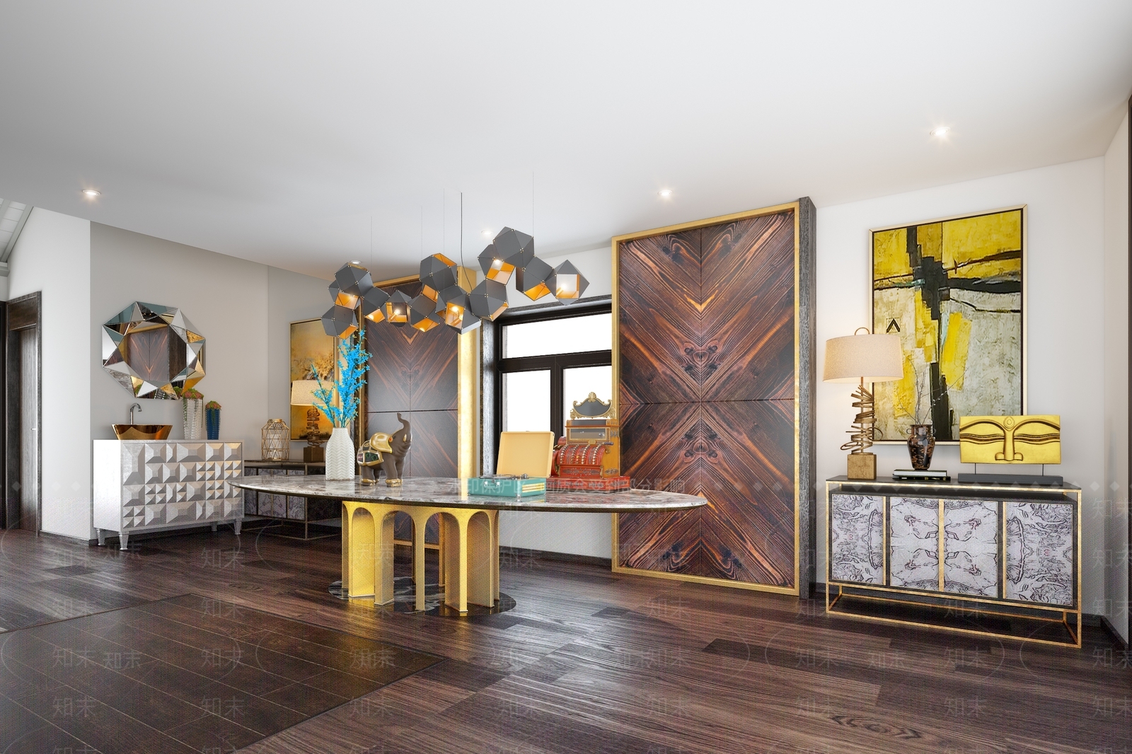 后现代家具展厅3D模型下载【ID:733696369】