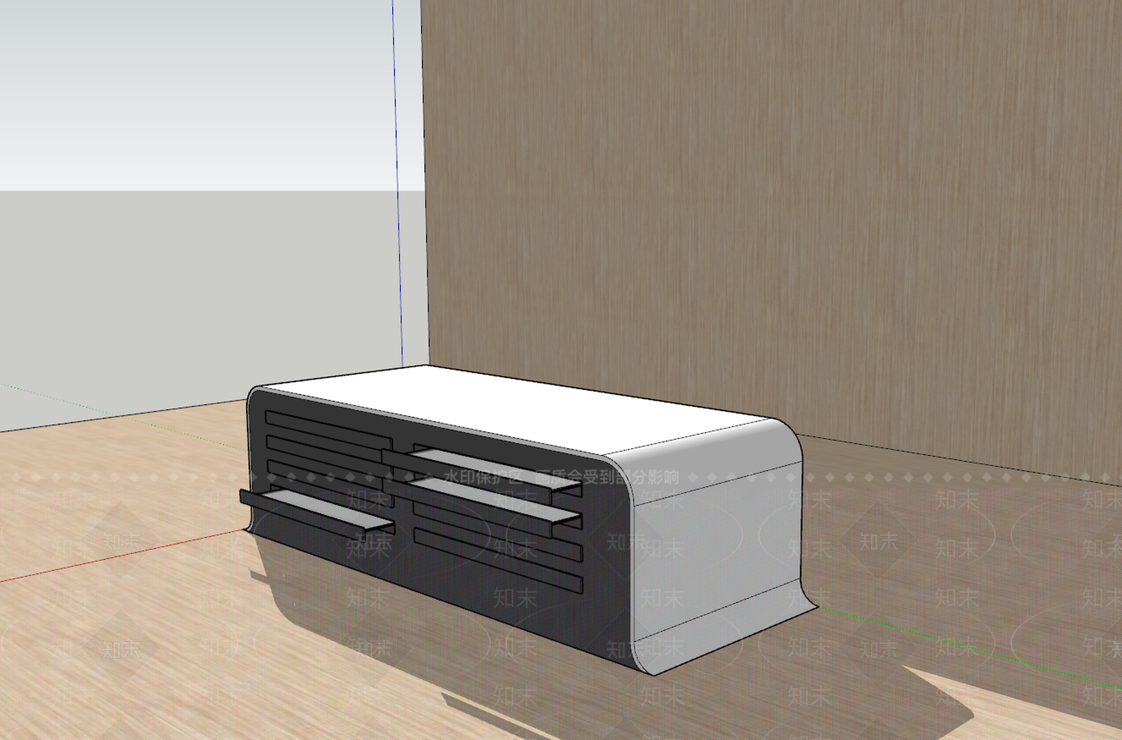 抽拉式展柜SU模型下载【ID:733049246】