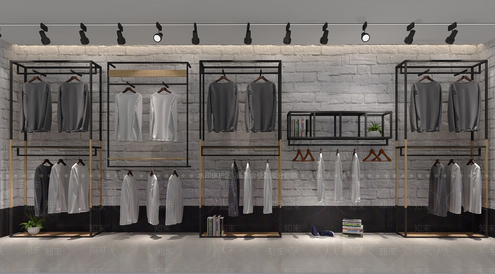 其它复古男装货架3D模型下载【ID:532699451】