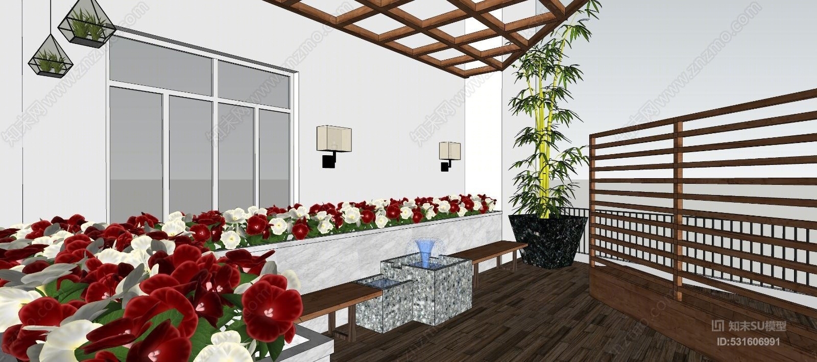 露天花园SU模型下载【ID:531606991】