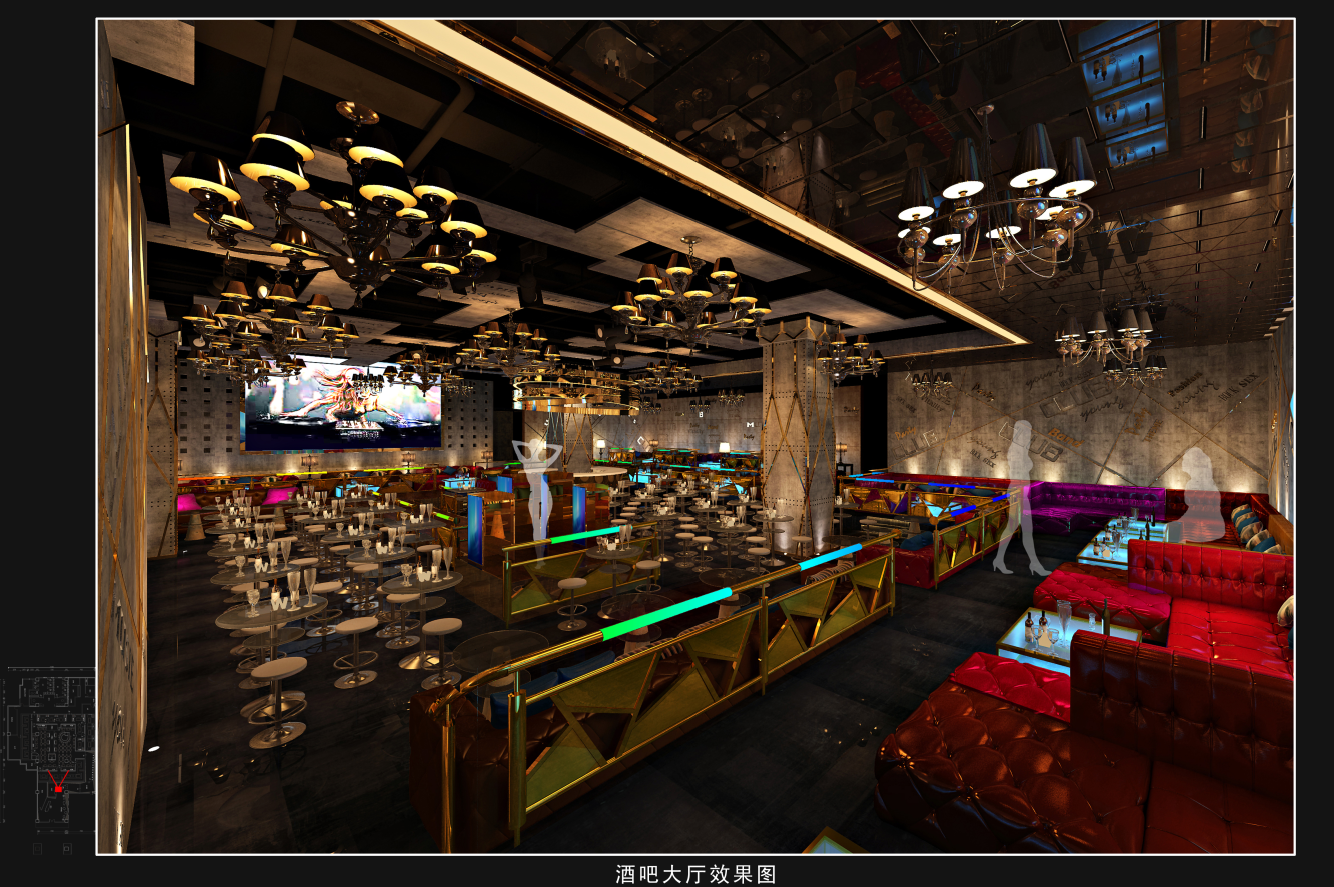 四川weclub酒吧空间设计施工图cad施工图下载【ID:733578467】