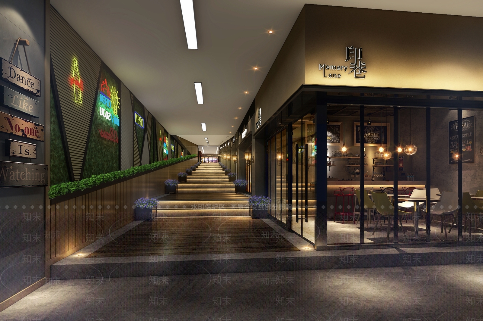 工业风步行街3D模型下载【ID:133467709】