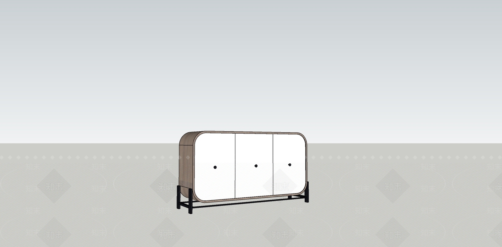 电视柜su模型下载【id:633289103】