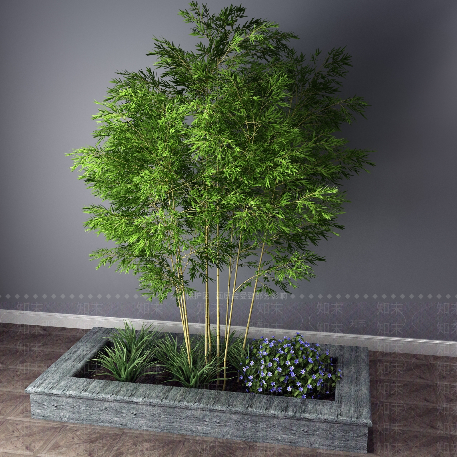 中式植物3D模型下载【ID:332248758】