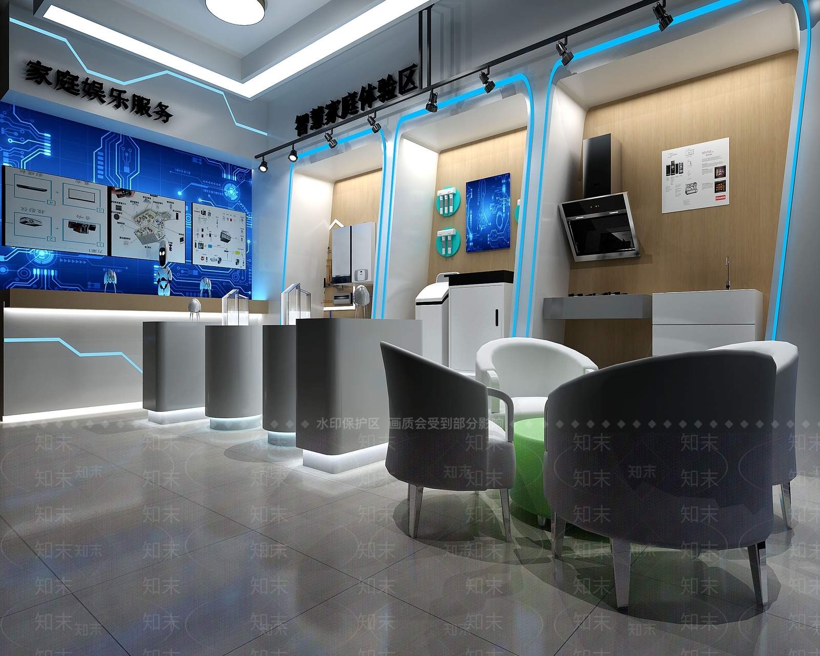 后现代展厅3D模型下载【ID:732533399】