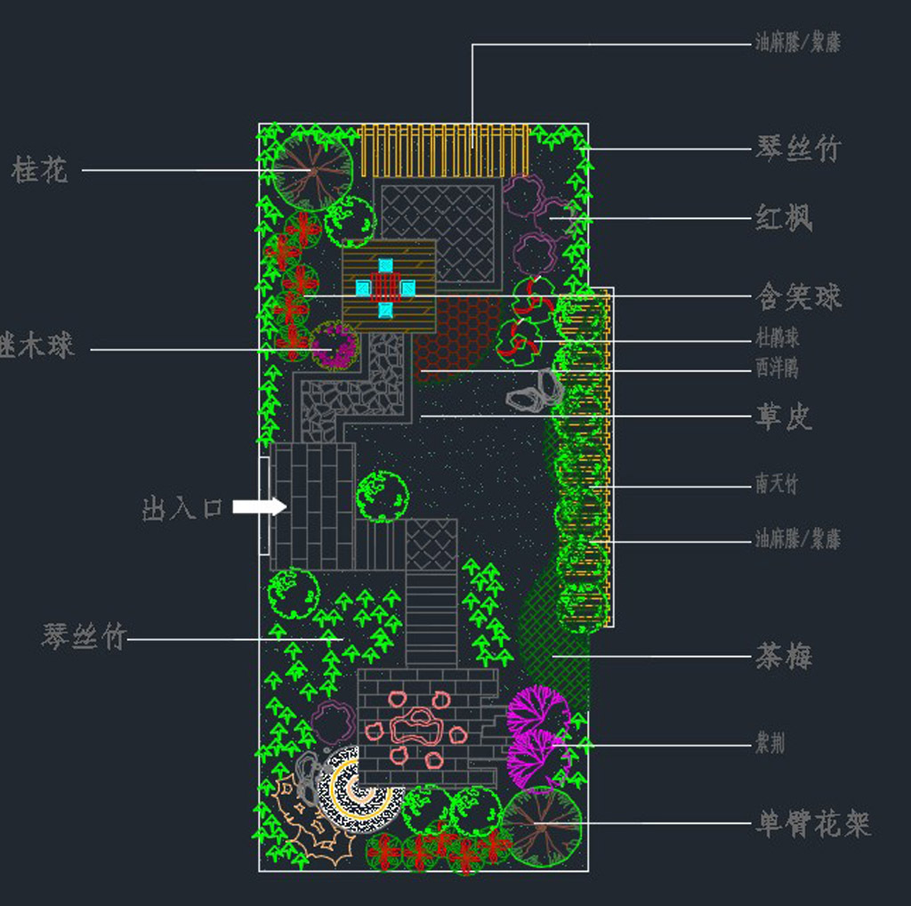 31套屋顶花园施工图下载【ID:330319970】